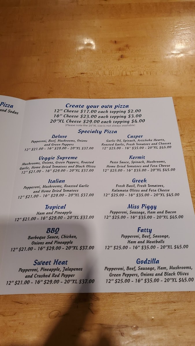 Menu Pizza 101 Keystone, Co-4